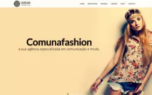 Site Comunafashion - Uma Agência para Modas